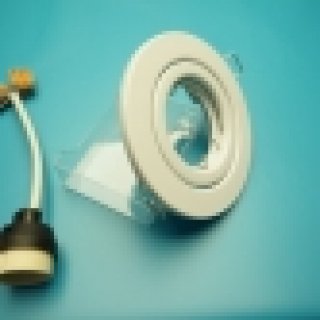 Kit Spot plat biais alu bross chrom chanfrein complet pour plafond tendu 