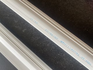 L-Profile TEXCELING TPM-32 Noir en 1m65 de mise en tension  fixer aux murs 