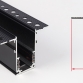 Rail magntique encastr style 20 en 2m Noir