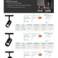 Rail magntique encastr style 20 en 2m Noir